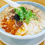 永明中華そば店 - 蘭州牛肉麺風牛すじ塩中華そば（牛すじ増し）