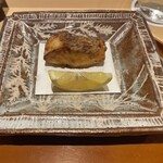 銀座 しのはら - 私のお皿は白志野