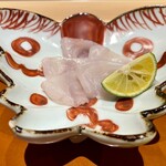 銀座 しのはら - ふぐのお造り　ちょっと厚め