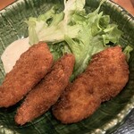 和楽亭 澤 - サーモンフライ揚げ
