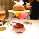 レストランエール - スペシャリテのお野菜パフェ