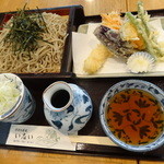 手打ち蕎麦 い志い - 天ざる蕎麦（１，２６０円）