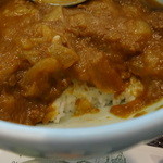 手打ち蕎麦 い志い - カレーの下のご飯