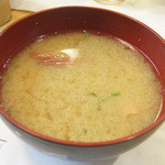 魚河岸寿司 - おまかせの松(6000円・外税)のお味噌汁