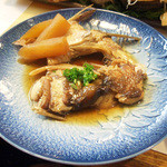 おまかせの松(6000円・外税)の魚の煮付け
