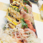 魚河岸寿司 - おまかせの松(6000円・外税)のお刺身盛り合わせ(3人前)