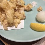 博多もつ鍋 前田屋 - イカ天ぷら