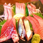 「お刺身盛り合わせ3点盛り」を注文したらコレ(*´∀｀*)