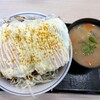 かつや - ハムエッグの丼！カツ、フライが下敷き！