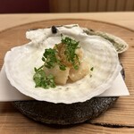 緒方 - ホタテ　天ぷら