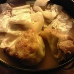 Kyuushuu Necchuuya - 後餃子（残った餃子を豚骨スープとキャベツで煮てリメイクしてくれるサービス）