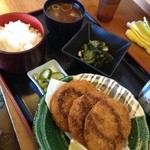 寿し木立 - 鮪メンチ定食