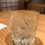 うなぎ四代目菊川 - 芋焼酎(佐藤芋ロック)