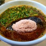 らーめん侘助 - つけ麺つけダレのアップ