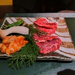 本町肉倶楽部 tongue be - 肉ホル定食110g1,375円税込み
