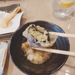 天ぷら ひろみ - ナスの衣の感じ火入れバツグンです