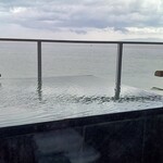 食べるお宿 浜の湯 - お部屋の露天風呂(遠くに伊豆大島が見えます！)