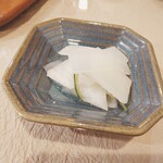 天ぷら ひろみ - 漬物も美味しい