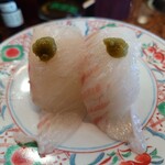 回転すし北海道 - 桜鯛柚子胡椒あえ