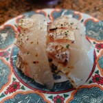 回転すし北海道 河北店 - 桜鯛ガーリックバター炙り