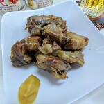 tell me キッチン - ラフテーとソーキの煮込み盛り合わせ　沖縄そばのラフテー(バラ豚肉)とソーキ(骨付き豚肉)