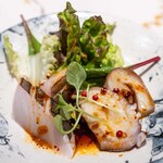 中国四川酒家 蔓山 - 2025.3 真魚鰹の炙りと真蛸の優しい麻辣サラダ