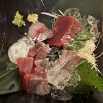 SAKANASAKABAゆいと - 刺身盛合わせ6種(2人前) 生だこ、かんぱち、カツオ、まぐろ、ぶり、いわし)