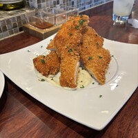 Oysterbar&Wine BELON 渋谷店 - ランチコースのメインささみのカツレツ ゴルゴンゾーラソース