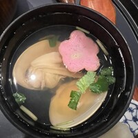 まるや本店 東京ミッドタウン店 - お吸い物も春らしく