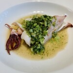 八ヶ岳 えさき - 淡路島の白烏賊・青海苔ソース