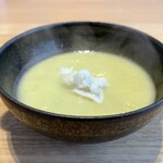 八ヶ岳 えさき - ヒラスズキと白菜のすり流し