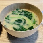 八ヶ岳 えさき - 小松菜入り自家製味噌汁