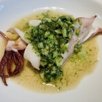 八ヶ岳 えさき - 淡路島の白烏賊・青海苔ソース