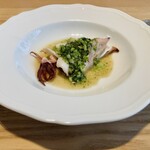 八ヶ岳 えさき - 淡路島の白烏賊・青海苔ソース