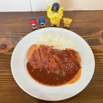 洋食とステーキ 健 - デミカツライスランチ　900円(税込)  ※上からも