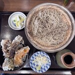 そば処 百くり - もりそば＆ミニ野菜天丼