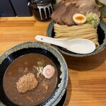 麺屋ぶしがみ - 特製節つけ麺1,150円+チャーシュー250円