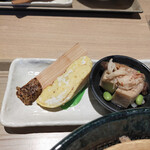 久蔵庵 - 蕎麦味噌・厚焼き玉子・煮物