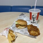 ケンタッキーフライドチキン - 辛口チキンフィレバーガーよくばりセット('25/03/15)