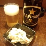 ちょいと一杯 - 中瓶ビール＋お通し