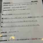 IL PLANETARIO - メニュー