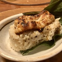 日本料理 梅林 - 河豚の朴葉巻き