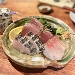 オトナノサカバ ヤマ - お刺身三点盛