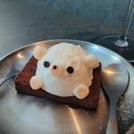 Shirom cafe stand - ショコラテリーヌ（アイスはくまさんアイスにしてもらいました）