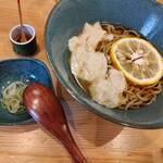 蕎麦切り ちょんまげ - 季節のお蕎麦「ゆばと柚子のかけ蕎麦」