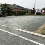 長生うどん - お店の無料Ｐ　線はありませんが10台停められます
