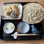 千真庵 - 野菜天ざる