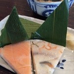 立山そば - 鱒寿司にブリ寿司。
