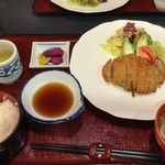 レストラン東雲 - 手作りじゃこカツ定食(910円)