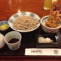 日本橋　本陣房 - 海老天丼とそば